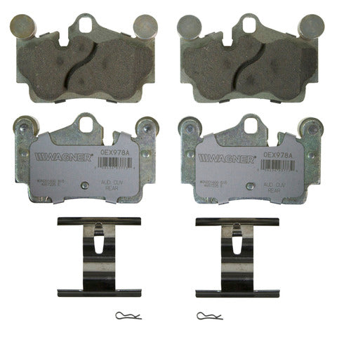 Wagner Brake Disc Brake Pad Set P/N:OEX978A Fits: Audi Q7 15-07, Porsche Cayenne 06-03, Porsche Cayenne 10-08, Volkswagen Touareg 10-04 - Image 1