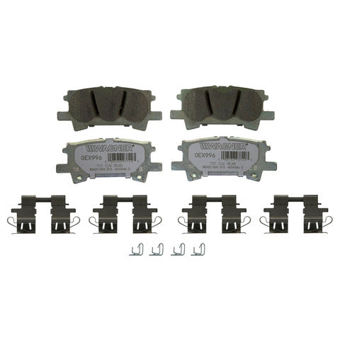 Wagner Brake Disc Brake Pad Set P/N:OEX996 Fits: Lexus Rx330 06-04, Lexus Rx350 09-07, Lexus Rx400h 08-06, Toyota Highlander 07-04 - Image 1