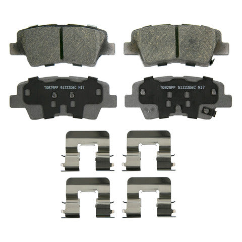 Wagner Brake Disc Brake Pad Set P/N:QC1813 Fits: Hyundai Elantra Gt 20-17, Hyundai Kona Electric 20-19, Hyundai Sonata 19-16, Hyundai Veloster 17-16, Kia Forte 2018, Kia Forte 23-22, Kia Optima 20-16, Kia Rondo 15-14, Kia Soul 22-17, Kia Soul Ev 2018 - Image 1