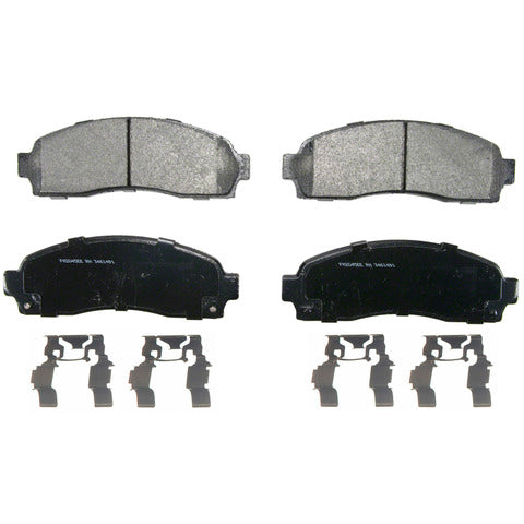 Wagner Brake Disc Brake Pad Set P/N:SX833 Fits: Ford Explorer 05-02, Ford Explorer Sport 03-01, Ford Ranger 11-03, Mazda B2300 10-03, Mazda B3000 08-03, Mazda B4000 10-03, Mercury Mountaineer 05-02 - Image 1