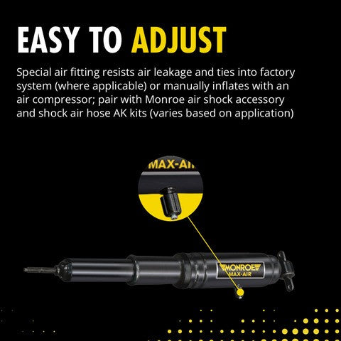 Monroe Shocks & Struts Air Shock Absorber P/N:MA839 Fits: Buick Rendezvous 07-02, Buick Terraza 06-05, Chevrolet Uplander 06-05, Chevrolet Venture 04-02, Oldsmobile Silhouette 04-02, Pontiac Aztek 05-01, Pontiac Montana 06-02, Saturn Relay 06-05 - Image 2