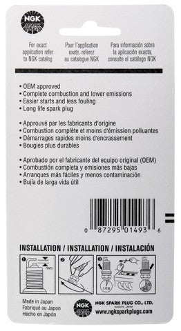 NGK Spark Plug P/N:CR9EK BLYB Fits: Cannondale Blaze 440, Cannondale C440r, Cannondale Cannibal 440, Cannondale E440, Cannondale Moto 440, Cannondale Speed 440, Cannondale X440, Kawasaki Jt1200 Stx-12f, Kawasaki Jt1500 Stx, Kawasaki Jt1500 Stx-15f - Image 5