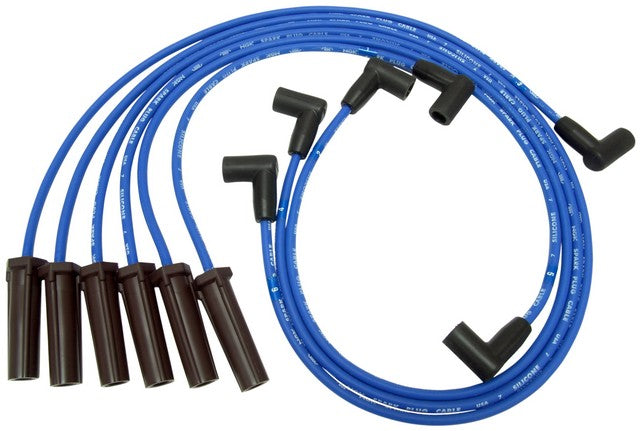 NGK Spark Plug Wire Set P/N:RC-GMX086 Fits: Buick Lesabre 05-99, Buick Lucerne 2006, Buick Park Avenue 05-99, Oldsmobile 88 1999, Oldsmobile Lss 1999, Pontiac Bonneville 05-99 - Image 1