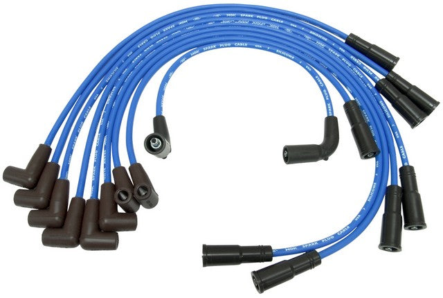 NGK Spark Plug Wire Set P/N:RC-GMX072 Fits: Cadillac Escalade, Chevrolet C1500, Chevrolet C1500 Suburban, Chevrolet C2500, Chevrolet C2500 Suburban, Chevrolet C3500, Chevrolet Express 1500, Chevrolet Express 2500, Chevrolet Express 3500, Chevrolet K1500 - Image 1
