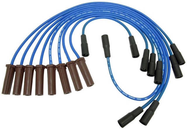 NGK Spark Plug Wire Set P/N:RC-GMX078 Fits: Chevrolet C2500, Chevrolet C2500 Suburban, Chevrolet C3500, Chevrolet C3500hd, Chevrolet Express 3500, Chevrolet G30, Chevrolet K2500, Chevrolet K2500 Suburban, Chevrolet K3500, Chevrolet P30 - Image 1