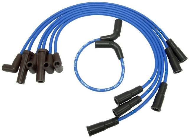 NGK Spark Plug Wire Set P/N:RC-GMX079 Fits: Chevrolet Astro, Chevrolet Blazer, Chevrolet C1500, Chevrolet Express 1500, Chevrolet Express 2500, Chevrolet K1500, Chevrolet P30, Chevrolet S10, GMC C1500, GMC Jimmy - Image 1