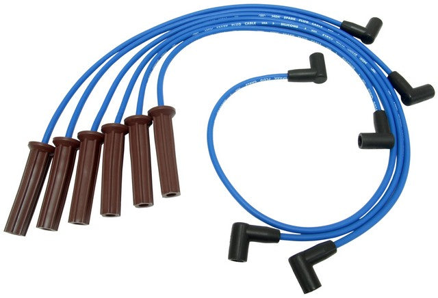 NGK Spark Plug Wire Set P/N:RC-GMX061 Fits: Buick Regal, Buick Skylark, Chevrolet Beretta, Chevrolet Corsica, Chevrolet Lumina, Chevrolet Monte Carlo, Oldsmobile Achieva, Oldsmobile Cutlass Supreme, Pontiac Grand Am, Pontiac Grand Prix - Image 1
