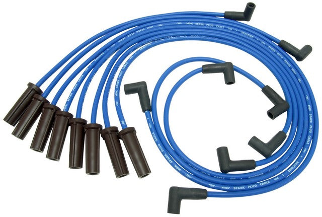 NGK Spark Plug Wire Set P/N:RC-GMZ043 Fits: Cadillac Commercial Chassis 1989, Cadillac Deville 1989, Cadillac Eldorado 1989, Cadillac Fleetwood 1989, Cadillac Seville 1989 - Image 1