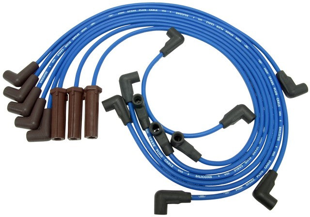 NGK Spark Plug Wire Set P/N:RC-GMX030 Fits: Buick Commercial Chassis, Buick Roadmaster, Cadillac Brougham, Cadillac Commercial Chassis, Cadillac Fleetwood, Chevrolet Camaro, Chevrolet Caprice, Chevrolet Commercial Chassis, Oldsmobile Custom Cruiser - Image 1