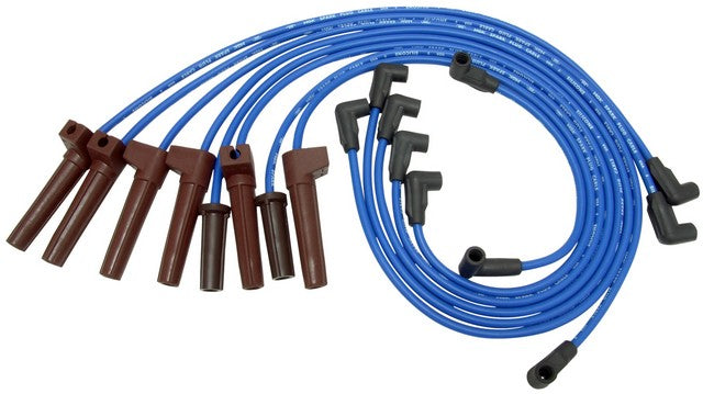NGK Spark Plug Wire Set P/N:RC-GMZ040 Fits: Chevrolet G30, Chevrolet R20, Chevrolet R20 Suburban, Chevrolet R30, Chevrolet V20 Suburban, Chevrolet V30, GMC G3500, GMC R2500, GMC R2500 Suburban, GMC R3500, GMC V3500 - Image 1