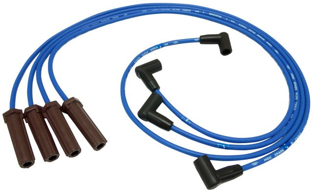 NGK Spark Plug Wire Set P/N:RC-GMX011 Fits: Buick Skyhawk 89-87, Chevrolet Beretta 91-87, Chevrolet Cavalier 91-87, Chevrolet Corsica 91-87, Oldsmobile Firenza 88-87, Pontiac Tempest 91-87 - Image 1