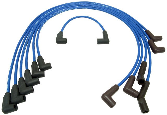 NGK Spark Plug Wire Set P/N:RC-GMX023 Fits: Chevrolet Caprice 88-86, Chevrolet El Camino 87-85, Chevrolet Monte Carlo 88-86, GMC Caballero 87-85, Pontiac Bonneville 1986, Pontiac Grand Prix 87-86, Pontiac Parisienne 1986 - Image 1