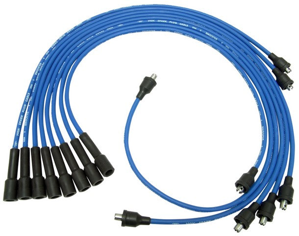 NGK Spark Plug Wire Set P/N:RC-GMX040 Fits: Chevrolet Bel Air, Chevrolet Biscayne, Chevrolet Blazer, Chevrolet Brookwood, Chevrolet C10, Chevrolet C10 Pickup, Chevrolet C10 Suburban, Chevrolet C20, Chevrolet C20 Pickup, Chevrolet C20 Suburban - Image 1