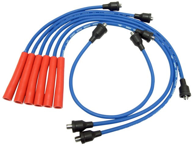 NGK Spark Plug Wire Set P/N:RC-GMX016 Fits: Buick Apollo, Buick Skylark, Buick Special, Checker Marathon, Chevrolet Bel Air, Chevrolet Biscayne, Chevrolet Blazer, Chevrolet Brookwood, Chevrolet C10, Chevrolet C10 Panel - Image 1