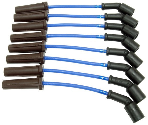 NGK Spark Plug Wire Set P/N:RC-GMX102 Fits: Cadillac Escalade, Cadillac Escalade Esv, Cadillac Escalade Ext, Chevrolet Avalanche 1500, Chevrolet Silverado 1500, Chevrolet Silverado 1500 Classic, Chevrolet Silverado 1500 Hd - Image 1