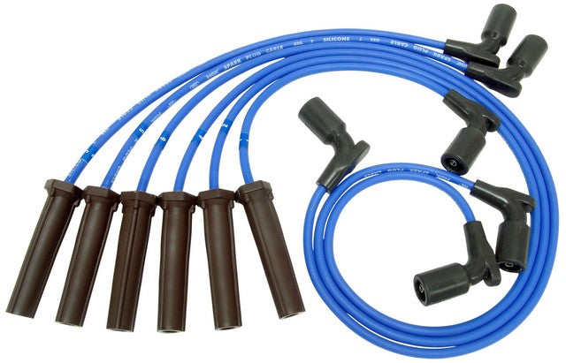 NGK Spark Plug Wire Set P/N:RC-GMX104 Fits: Buick Lucerne, Buick Terraza, Chevrolet Impala, Chevrolet Malibu, Chevrolet Monte Carlo, Chevrolet Uplander, Pontiac G6, Pontiac Montana, Saturn Aura, Saturn Relay, Saturn Vue - Image 1