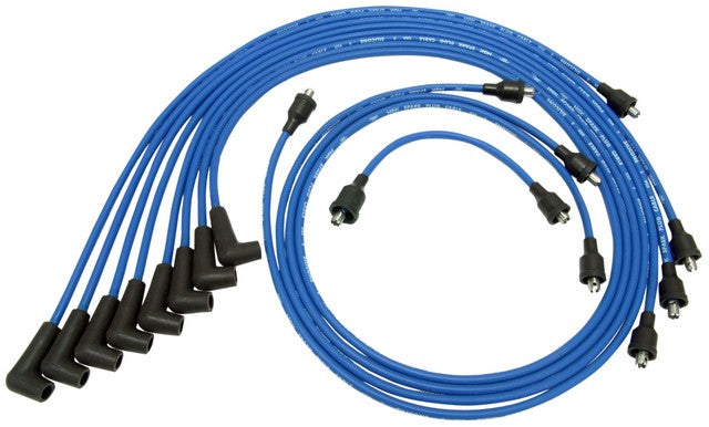 NGK Spark Plug Wire Set P/N:RC-GMX019 Fits: Checker Marathon, Chevrolet Bel Air, Chevrolet Biscayne, Chevrolet Blazer, Chevrolet Brookwood, Chevrolet C10, Chevrolet C10 Pickup, Chevrolet C10 Suburban, Chevrolet C20 - Image 1