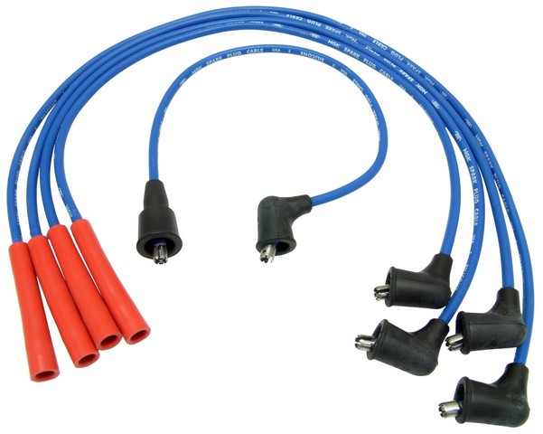 NGK Spark Plug Wire Set P/N:RC-FDX011 Fits: Ford Courier, Ford Mustang Ii, Ford Pinto, Jeep Cj3, Jeep Cj5, Jeep Cj6, Jeep Commando, Jeep Dispatcher, Jeep Dj5, Jeep Fc150, Jeep Fc170, Jeep Jeepster, Jeep Willys, Mercury Bobcat, Mercury Capri - Image 1