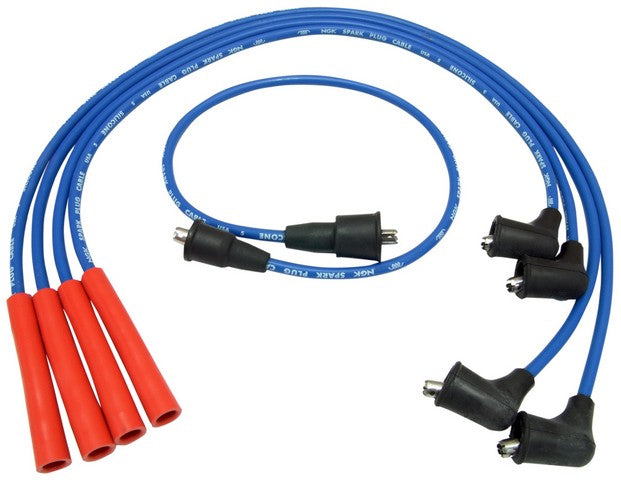 NGK Spark Plug Wire Set P/N:RC-FDX012 Fits: Ford Courier 82-72, International Scout 68-61, Mazda 1800 71-70, Mazda 616 71-70, Mazda 618 1972, Mazda 808 77-72, Mazda B1600 76-72, Mazda B1800 78-77, Mazda Glc 80-77, Mazda Mizer 77-76 - Image 1
