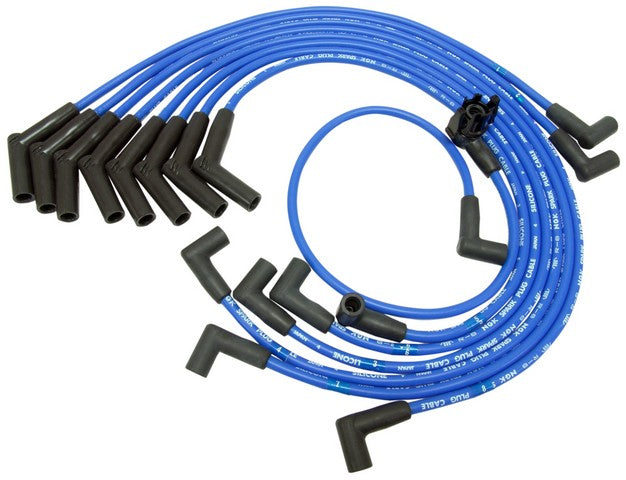 NGK Spark Plug Wire Set P/N:RC-FDZ078 Fits: Ford Ltd 85-84, Ford Mustang 93-84, Lincoln Mark Vii 92-84, Mercury Capri 86-84 - Image 1