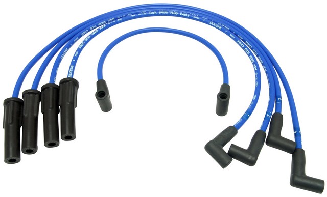 NGK Spark Plug Wire Set P/N:RC-FDZ004 Fits: Ford Aerostar 87-86, Ford Ltd 86-84, Ford Mustang 90-83, Ford Ranger 90-85, Ford Thunderbird 88-83, Mercury Capri 86-83, Mercury Cougar 86-84, Mercury Marquis 86-84, Merkur Xr4ti 89-85 - Image 1