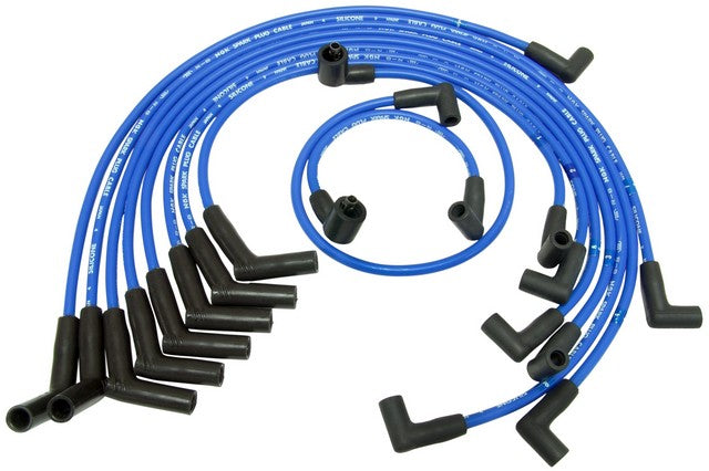 NGK Spark Plug Wire Set P/N:RC-FDZ009 Fits: Ford Bronco, Ford E-100 Econoline, Ford E-100 Econoline Club Wagon, Ford E-150 Econoline, Ford E-150 Econoline Club Wagon, Ford E-250 Econoline, Ford E-250 Econoline Club Wagon, Ford E-350 Econoline - Image 1