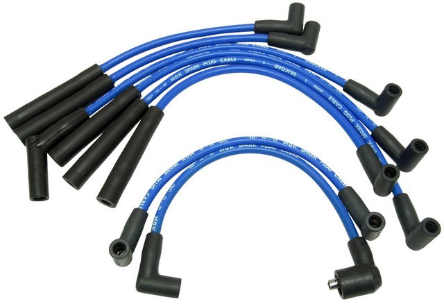 NGK Spark Plug Wire Set P/N:RC-FDZ014 Fits: Ford Bronco, Ford E-100 Econoline, Ford E-100 Econoline Club Wagon, Ford E-150 Econoline, Ford E-150 Econoline Club Wagon, Ford E-250 Econoline, Ford E-250 Econoline Club Wagon, Ford E-350 Econoline - Image 1