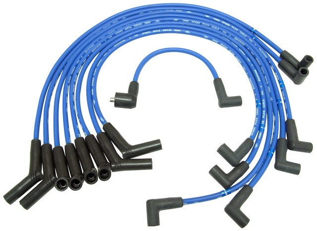 NGK Spark Plug Wire Set P/N:RC-FDZ007 Fits: Ford Bronco, Ford Custom 500, Ford E-100 Econoline, Ford E-100 Econoline Club Wagon, Ford E-150 Econoline, Ford E-150 Econoline Club Wagon, Ford E-250 Econoline, Ford E-250 Econoline Club Wagon - Image 1