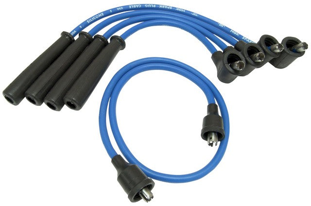 NGK Spark Plug Wire Set P/N:RC-CRX057 Fits: Plymouth Cricket 73-71, Renault R12 77-71, Renault R15 76-72, Renault R16 72-69, Renault R17 79-72 - Image 1