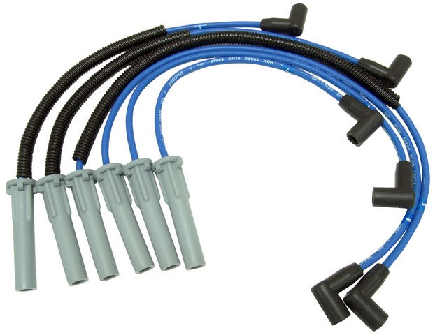 NGK Spark Plug Wire Set P/N:RC-CRX038 Fits: Chrysler Grand Voyager 2000, Chrysler TOWN &amp; COUNTRY 00-96, Chrysler Voyager 2000, Dodge Caravan 00-96, Dodge Grand Caravan 00-96, Plymouth Grand Voyager 00-96, Plymouth Voyager 00-96 - Image 1