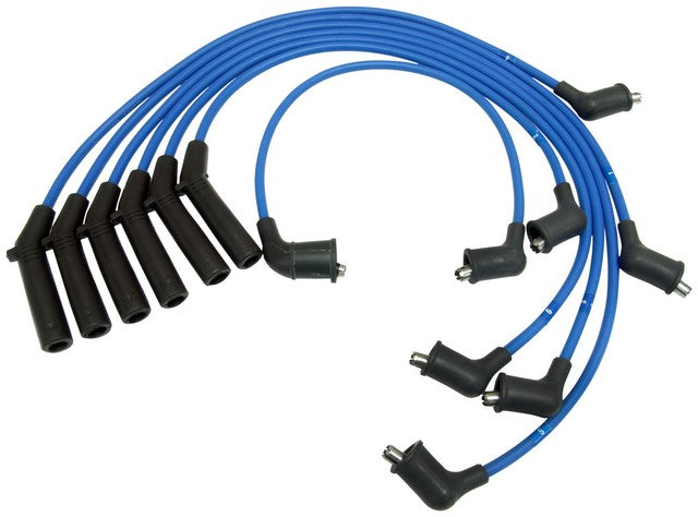 NGK Spark Plug Wire Set P/N:RC-CRX028 Fits: Chrysler Dynasty 89-88, Chrysler New Yorker 89-88, Dodge Caravan 89-87, Dodge Dynasty 89-88, Dodge Grand Caravan 89-87, Dodge Mini Ram 88-87, Plymouth Grand Voyager 89-87, Plymouth Voyager 89-87 - Image 1
