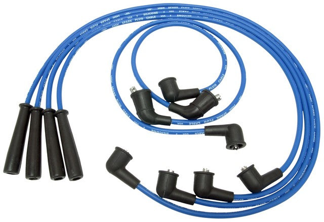 NGK Spark Plug Wire Set P/N:RC-CRX012 Fits: Chrysler TOWN &amp; COUNTRY 1983, Dodge Colt 89-85, Dodge Mini Ram 1988, Eagle Vista 89-88, Mitsubishi Mirage 86-85, Plymouth Caravelle 1985, Plymouth Colt 89-85 - Image 1