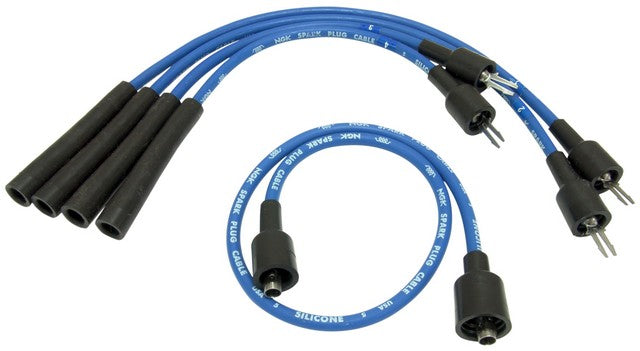 NGK Spark Plug Wire Set P/N:RC-CRX011 Fits: Dodge Charger 1983, Dodge Omni 83-80, Plymouth Horizon 83-80, Plymouth Tc3 82-80, Plymouth Turismo 1983 - Image 1