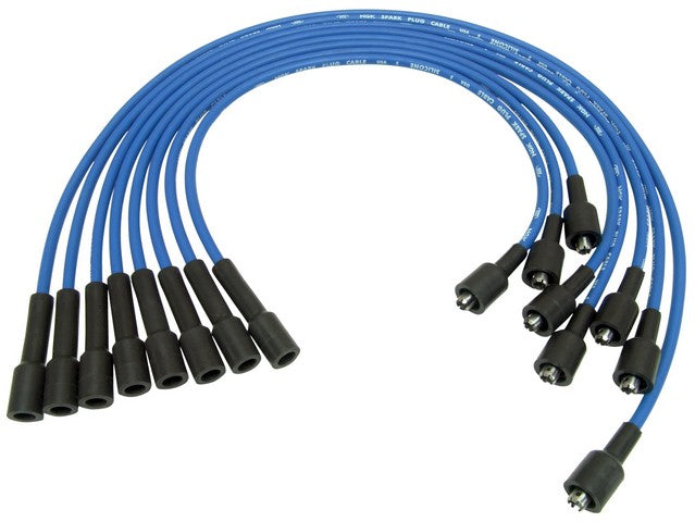 NGK Spark Plug Wire Set P/N:RC-CRX010 Fits: Chrysler Cordoba, Chrysler Lebaron, Chrysler New Yorker, Chrysler Newport, Chrysler TOWN &amp; COUNTRY, Dodge 330, Dodge A100, Dodge A100 Truck - Image 1