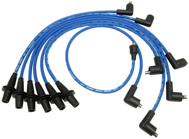 NGK Spark Plug Wire Set P/N:RC-EUX027 Fits: Peugeot 604 78-77, Volvo 262 1976, Volvo 262 79-78, Volvo 264 79-76, Volvo 265 79-76 - Image 1
