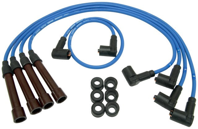 NGK Spark Plug Wire Set P/N:RC-EUC069 Fits: BMW 1600, BMW 1600-2, BMW 1600ti, BMW 1602, BMW 1800, BMW 1802, BMW 2000, BMW 2000c, BMW 2000cs, BMW 2000ti, BMW 2000tii, BMW 2002, BMW 2002ti, BMW 2002tii - Image 1