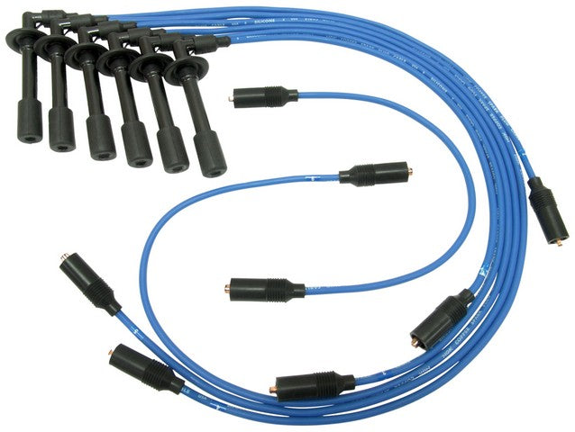 NGK Spark Plug Wire Set P/N:RC-EUC025 Fits: Porsche 911 74-65, Porsche 914 72-70 - Image 1