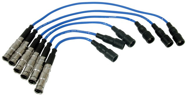 NGK Spark Plug Wire Set P/N:RC-VWC029 Fits: Audi 100 94-92, Audi 100 Quattro 94-92, Audi 90 95-93, Audi 90 Quattro 95-93, Audi A4 97-96, Audi A4 Quattro 97-96, Audi A6 97-95, Audi A6 Quattro 97-95, Audi Cabriolet 98-94 - Image 1