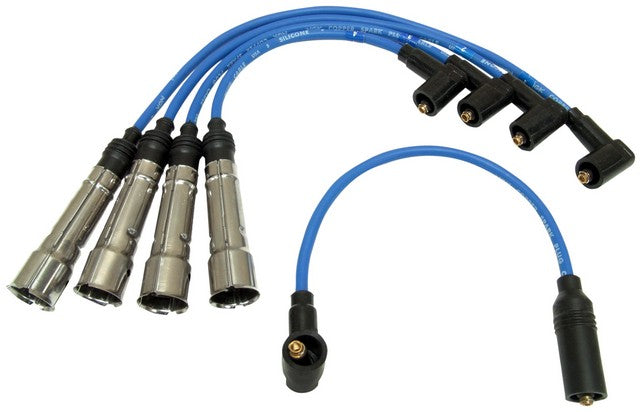 NGK Spark Plug Wire Set P/N:RC-VWC019 Fits: Audi 4000 87-85, Audi 80 90-88, Audi 90 1988, Volkswagen Quantum 85-84 - Image 1