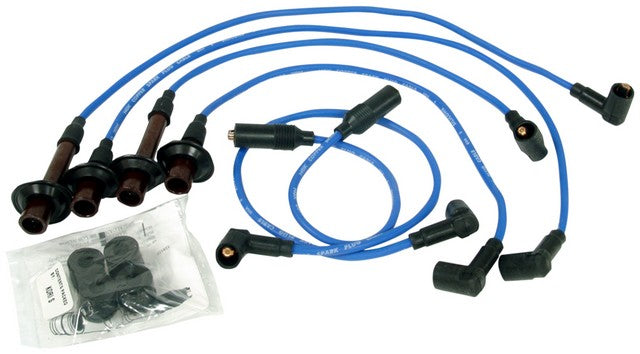 NGK Spark Plug Wire Set P/N:RC-VWC020 Fits: Porsche 912 1976, Porsche 914 76-70, Volkswagen 411 73-71, Volkswagen 412 74-73, Volkswagen Campmobile 74-72, Volkswagen Transporter 79-72, Volkswagen Vanagon 83-80 - Image 1
