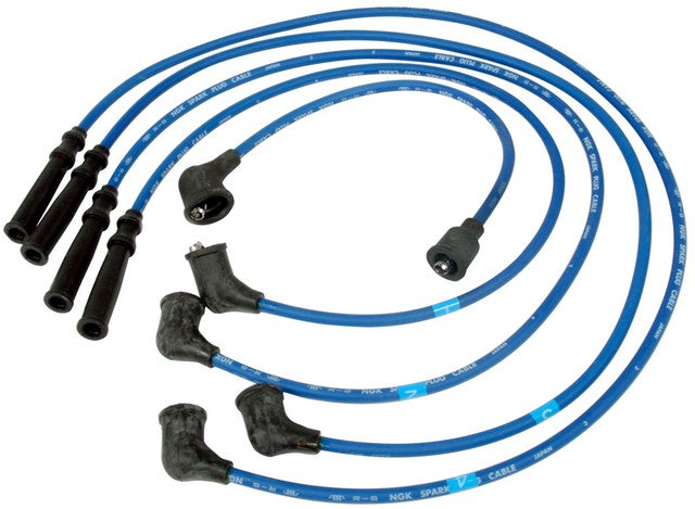 NGK Spark Plug Wire Set P/N:RC-ME55 Fits: Hyundai Stellar 1987, Mitsubishi Cordia 88-83, Mitsubishi Tredia 88-83 - Image 1