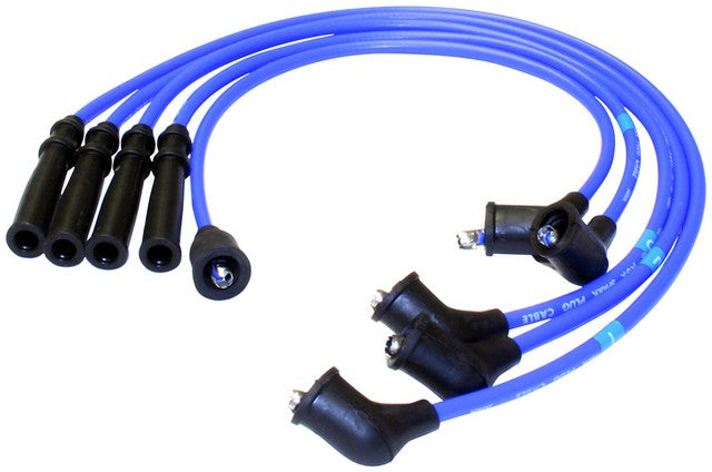 NGK Spark Plug Wire Set P/N:RC-IX43 Fits: Chevrolet Spectrum 88-85, Geo Spectrum 1989, Isuzu I-mark 89-85, Pontiac Sunburst 88-85 - Image 1
