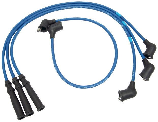 NGK Spark Plug Wire Set P/N:RC-SE77 Fits: Chevrolet Sprint 88-85, Daihatsu Charade 92-88, Pontiac Firefly 88-85, Suzuki Forsa 88-85, Suzuki Lj81 1981, Suzuki Sa310 1985, Suzuki Sj410 85-80 - Image 1