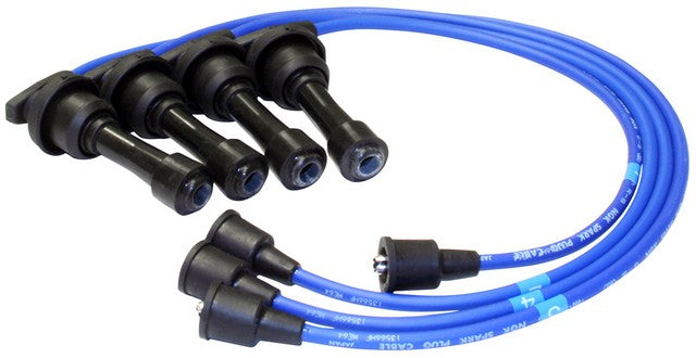 NGK Spark Plug Wire Set P/N:RC-ME64 Fits: Dodge 2000 Gtx, Dodge Colt, Eagle 2000 Gtx, Eagle Summit, Eagle Talon, Hyundai Elantra, Hyundai Sonata, Mitsubishi Eclipse, Mitsubishi Galant, Mitsubishi Mirage, Plymouth Colt, Plymouth Laser - Image 1