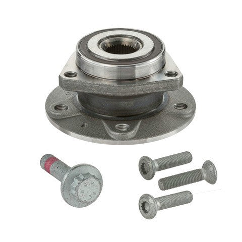 MOOG Hub Assemblies Wheel Bearing and Hub Assembly P/N:512566 Fits: Audi A3, Audi A3 Quattro, Audi A3 Sportback E-tron, Audi Rs3, Audi S3, Volkswagen Golf Alltrack, Volkswagen Golf R, Volkswagen Golf Sportwagen - Image 1