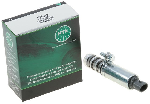 NTK Engine Variable Valve Timing (VVT) Solenoid P/N:VV0015 Fits: Buick Lacrosse, Buick Regal, Buick Verano, Chevrolet Captiva Sport, Chevrolet Cobalt, Chevrolet Equinox, Chevrolet Hhr, Chevrolet Impala, Chevrolet Malibu, Chevrolet Orlando - Image 1