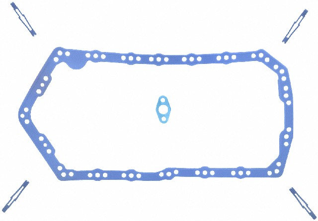 FEL-PRO Engine Oil Pan Gasket Set P/N:OS 30521 R Fits: Buick Lesabre, Buick Regal, Buick Riviera, Chevrolet Caprice, Chevrolet El Camino, Chevrolet Impala, Chevrolet Monte Carlo, GMC Caballero, Oldsmobile Cutlass Calais, Oldsmobile Cutlass Salon - Image 1