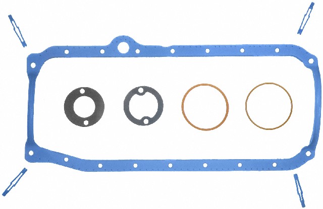 FEL-PRO Engine Oil Pan Gasket Set P/N:OS 34500 R Fits: Am General Hummer, Avanti Ii, Buick Commercial Chassis, Buick Regal, Buick Roadmaster, Cadillac Brougham, Cadillac Commercial Chassis, Cadillac Escalade, Cadillac Fleetwood, Chevrolet B60 - Image 1