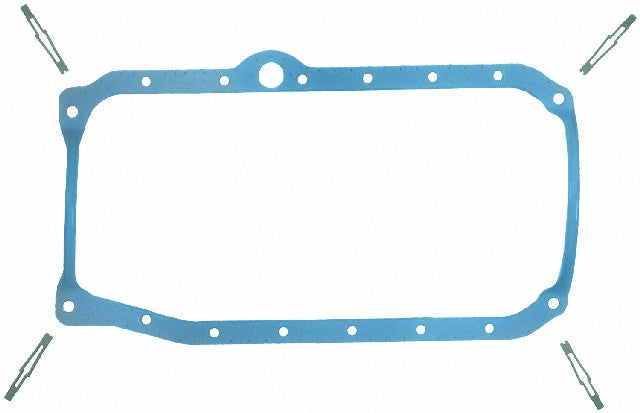 FEL-PRO Engine Oil Pan Gasket Set P/N:OS 34502 R Fits: Chevrolet Astro, Chevrolet Blazer, Chevrolet C10, Chevrolet C1500, Chevrolet C20, Chevrolet C2500, Chevrolet Caprice, Chevrolet Commercial Chassis, Chevrolet El Camino - Image 1