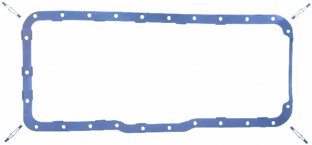 FEL-PRO Engine Oil Pan Gasket Set P/N:OS 34601 R Fits: Ford Bronco, Ford E-150 Econoline, Ford E-150 Econoline Club Wagon, Ford E-250 Econoline, Ford E-250 Econoline Club Wagon, Ford E-350 Econoline, Ford E-350 Econoline Club Wagon, Ford F-150, Ford F-250 - Image 1